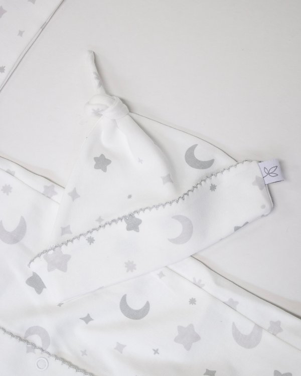 Osito FLORENCIA 51 - Luna y Estrellas Grises