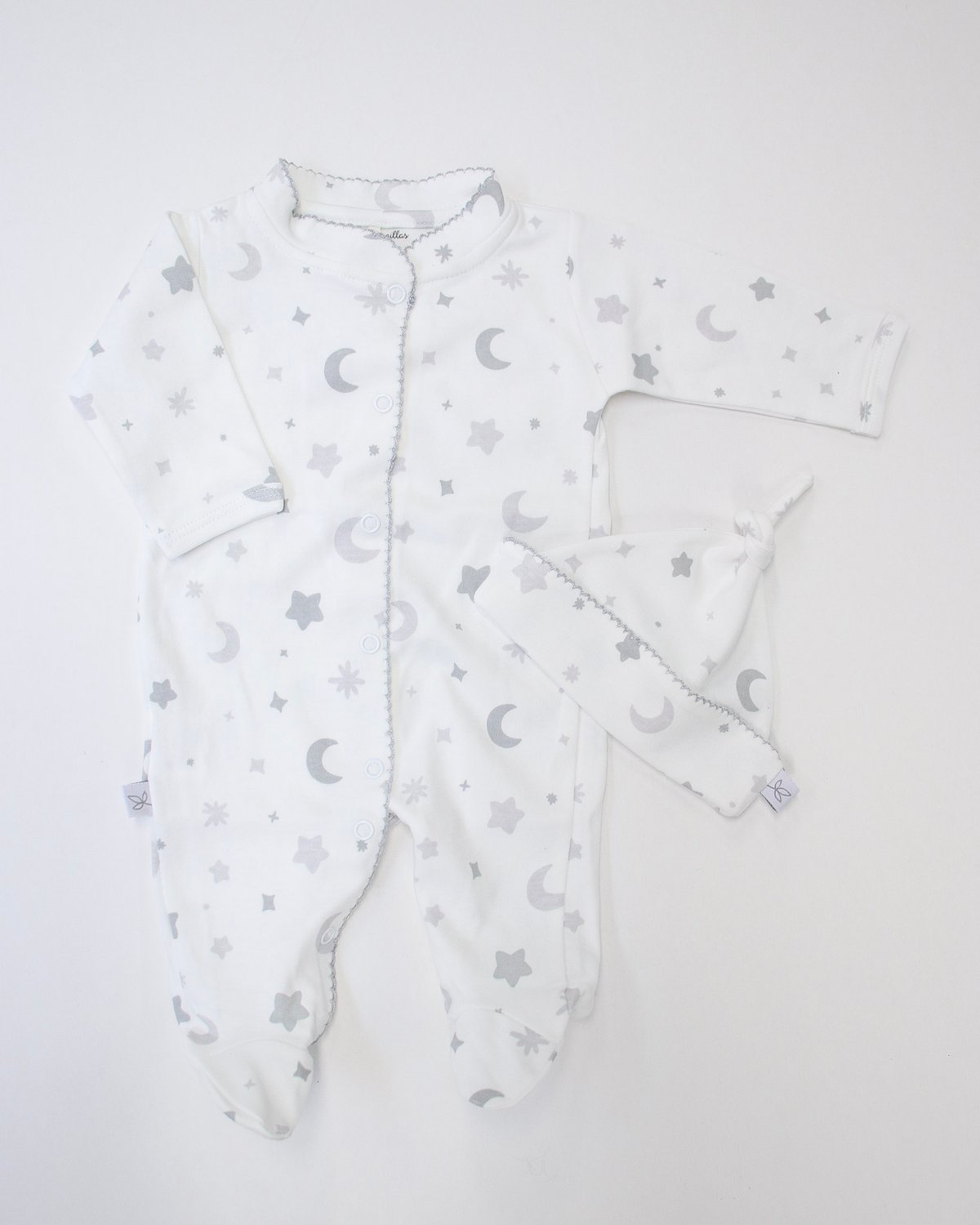 Osito FLORENCIA 51 - Luna y Estrellas Grises