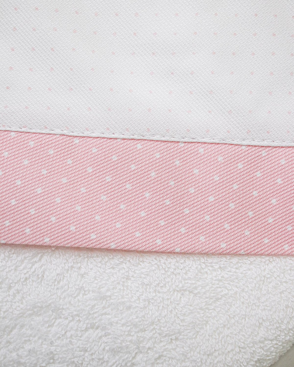 Toalla MURCIA 40 - Blanco Motitas Rosa - 2