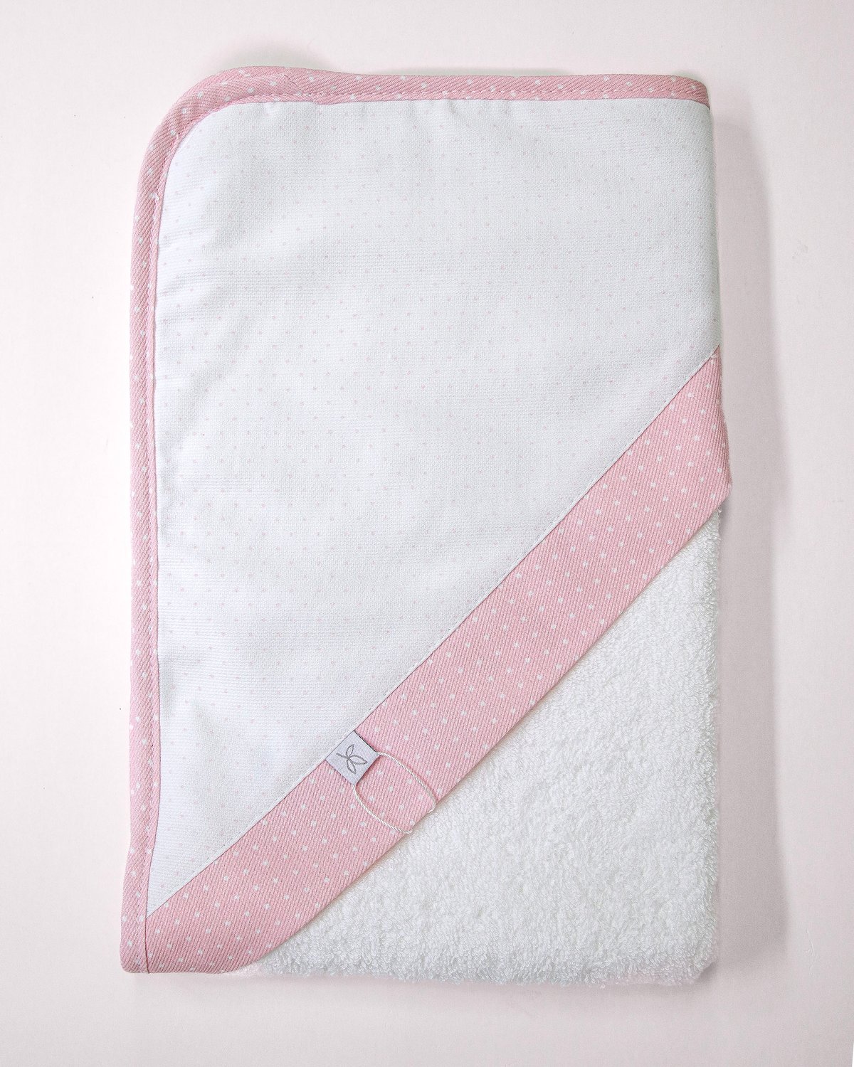 Toalla MURCIA 40 - Blanco Motitas Rosa