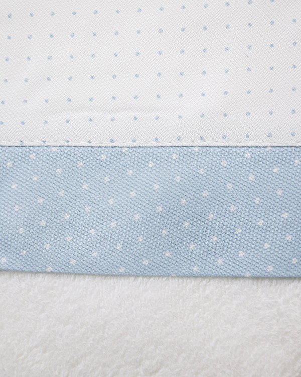 Toalla MURCIA 40 - Blanco Motitas Celeste