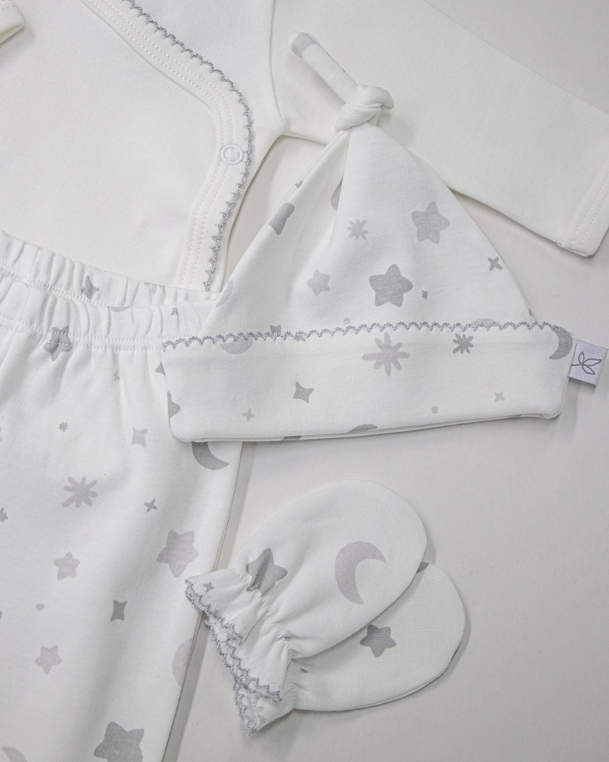 Conjunto VARSOVIA 503 - Luna y Estrellitas Grises - 3