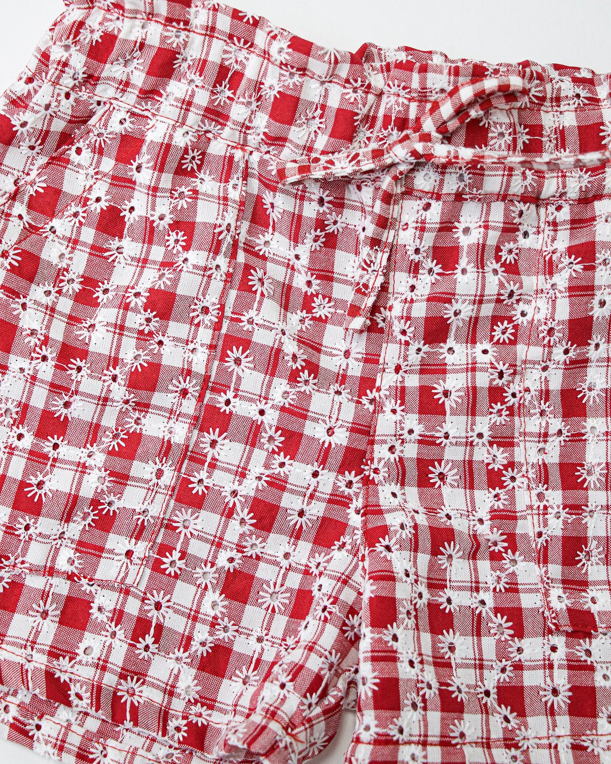 Short RECIFE 457 - Rojo a Cuadros c/ Estrellas - 2