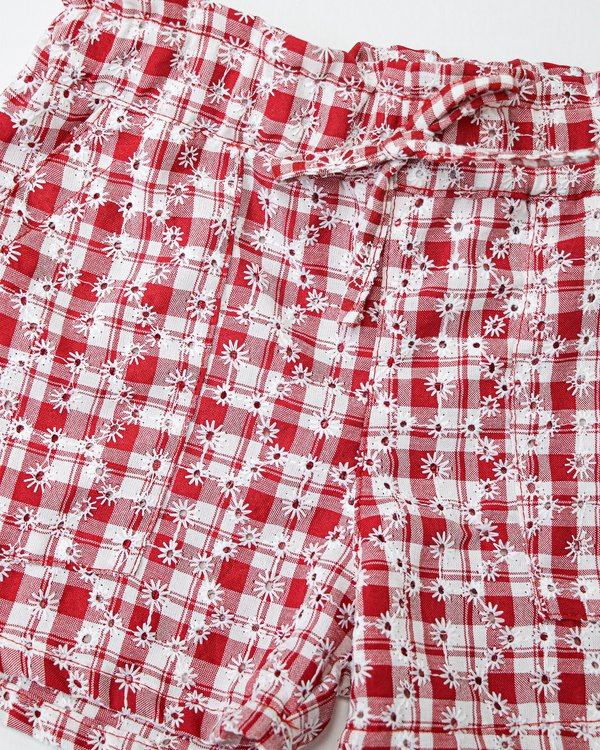 Short RECIFE 457 - Rojo a Cuadros c/ Estrellas