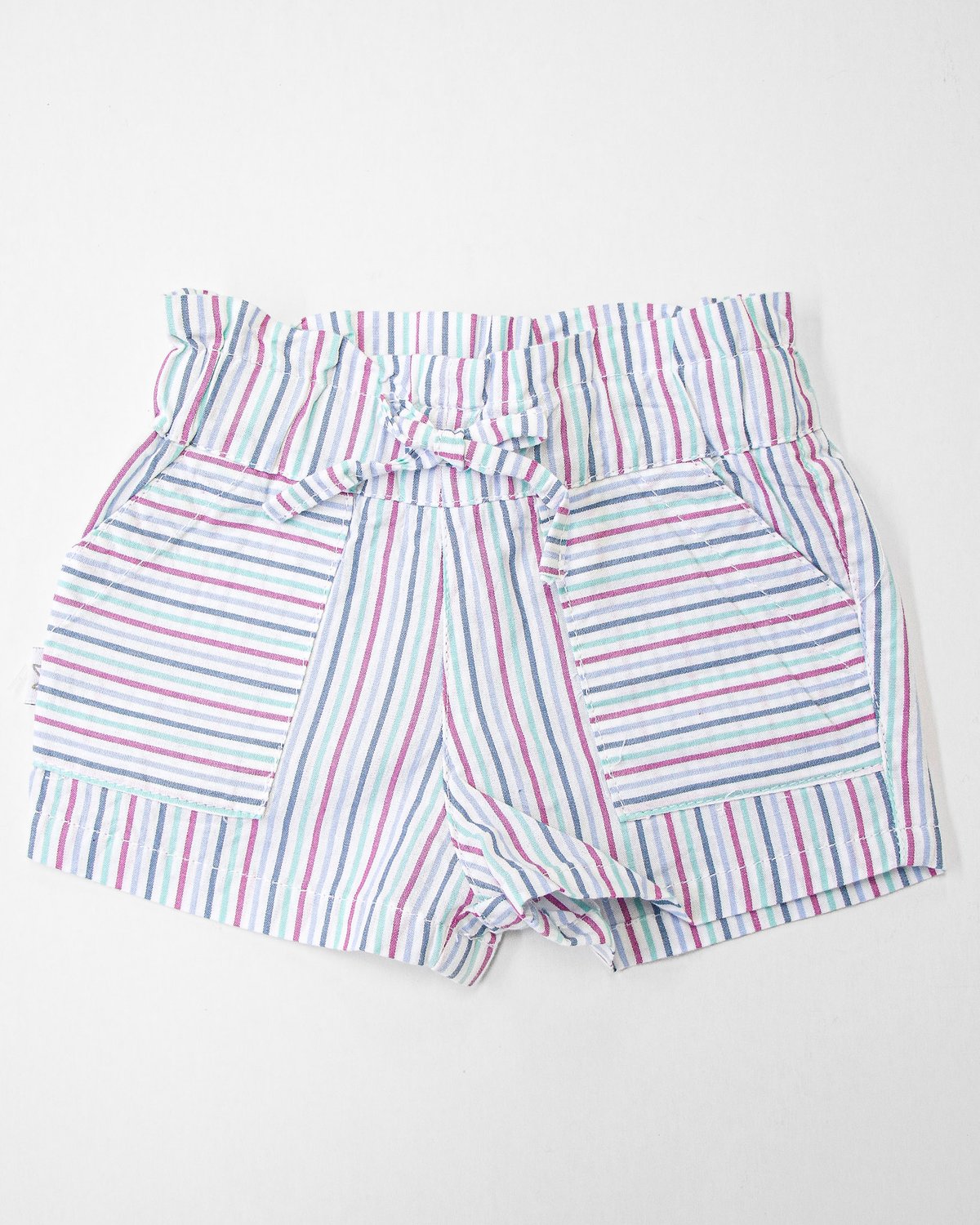 Short RECIFE 457 - Rayas Azules y Fucsias