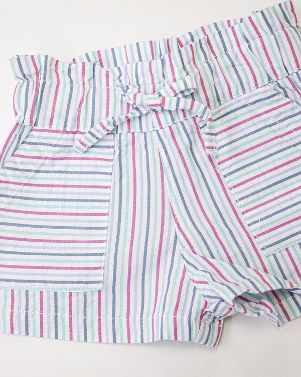 Short RECIFE 457 - Rayas Azules y Fucsias