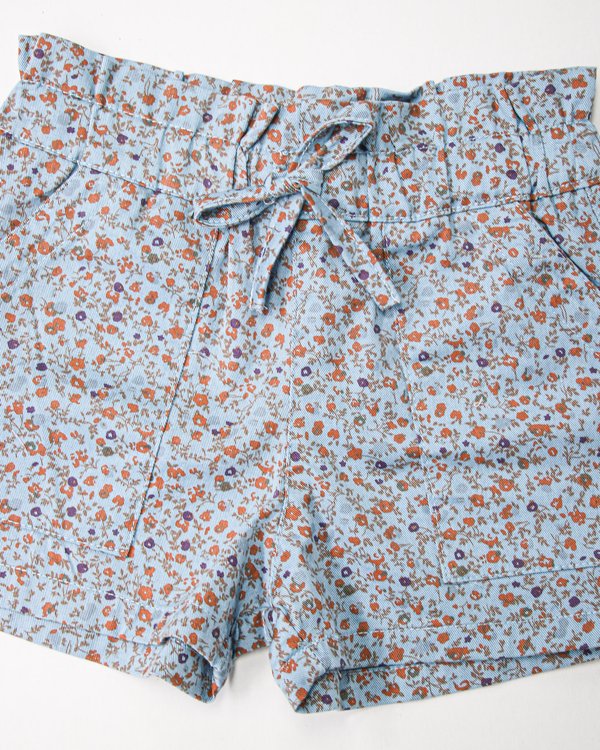 Short RECIFE 457 - Turquesa Floreado