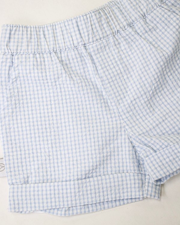 Short NIZA 56 - Celeste a Cuadritos