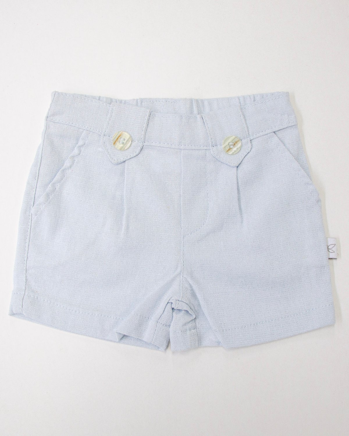 Short de Lino TEXAS 420 - Celeste