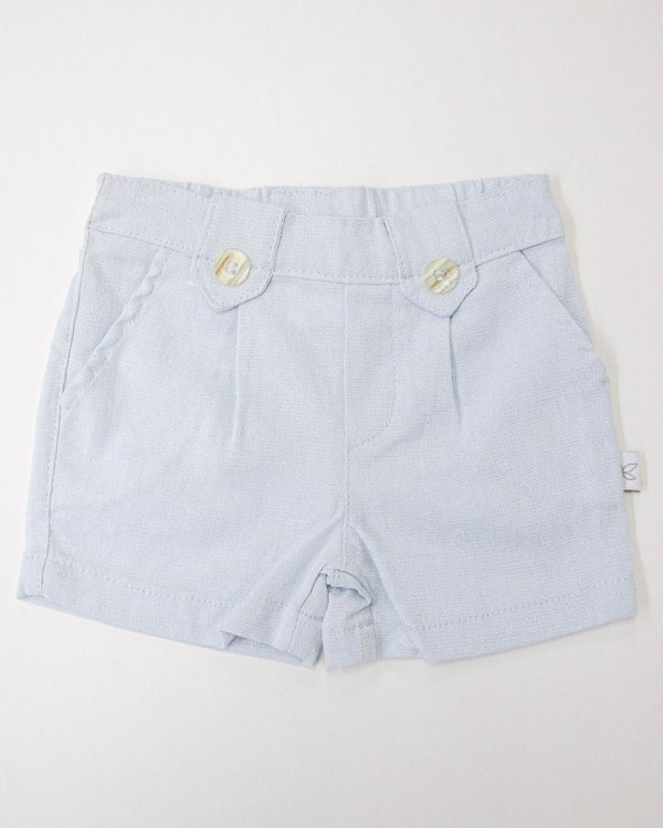 Short de Lino TEXAS 420 - Celeste