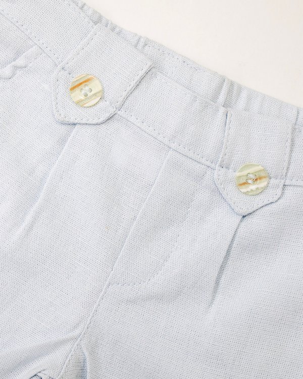 Short de Lino TEXAS 420 - Celeste