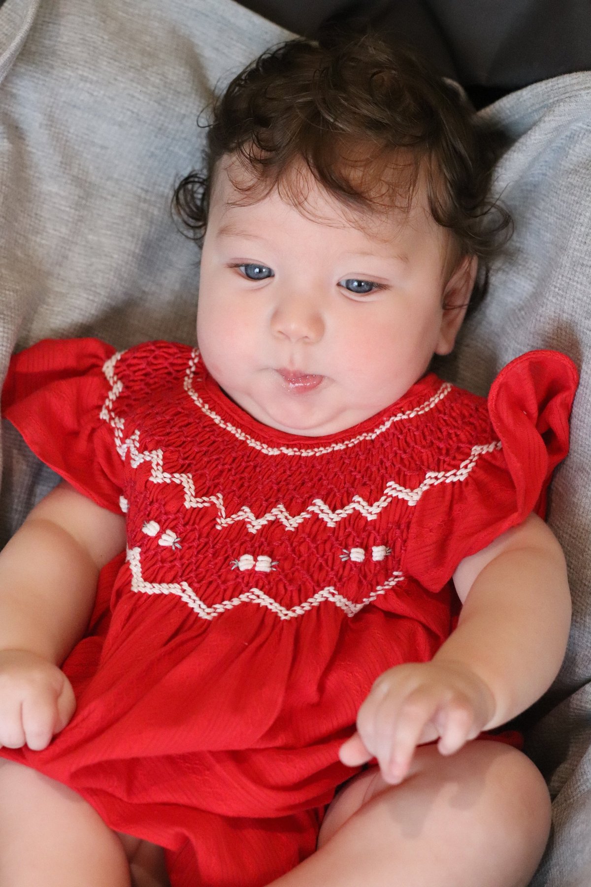 Babuchona Punto Smock ZOE 585 - Rojo Cotton - 5