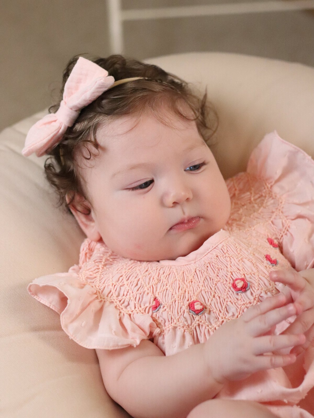 Babuchona Punto Smock ZOE 585 - Salmón - 3