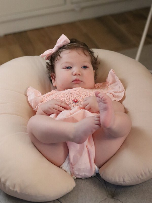 Babuchona Punto Smock ZOE 585 - Salmón