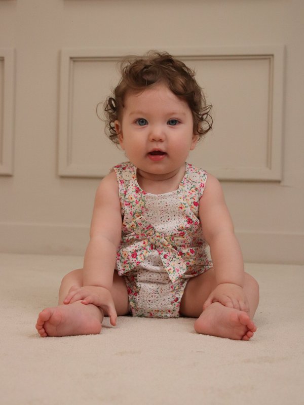 BABUCHONA ELIANA - Blanco floreado