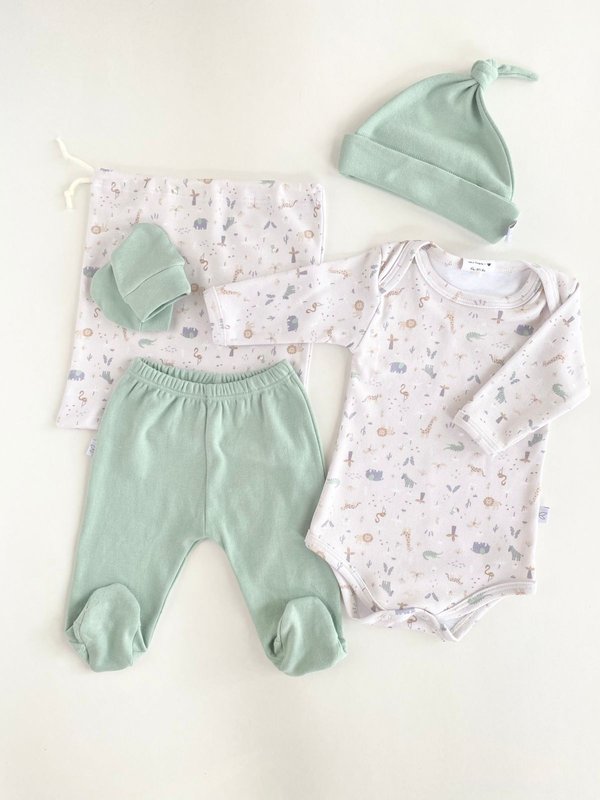 Conjunto USHUAIA 543 - Safari Beige y Verde
