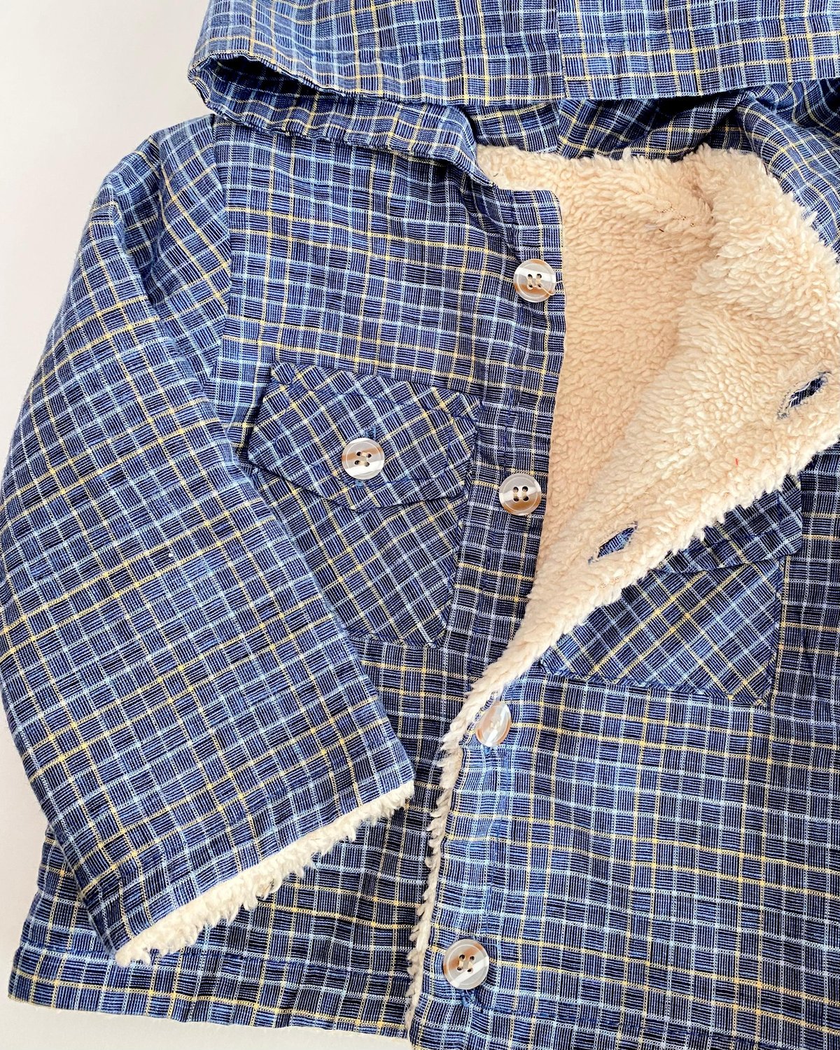 Camisaco SERRA NEGRA 546 - Azul a cuadritos beige