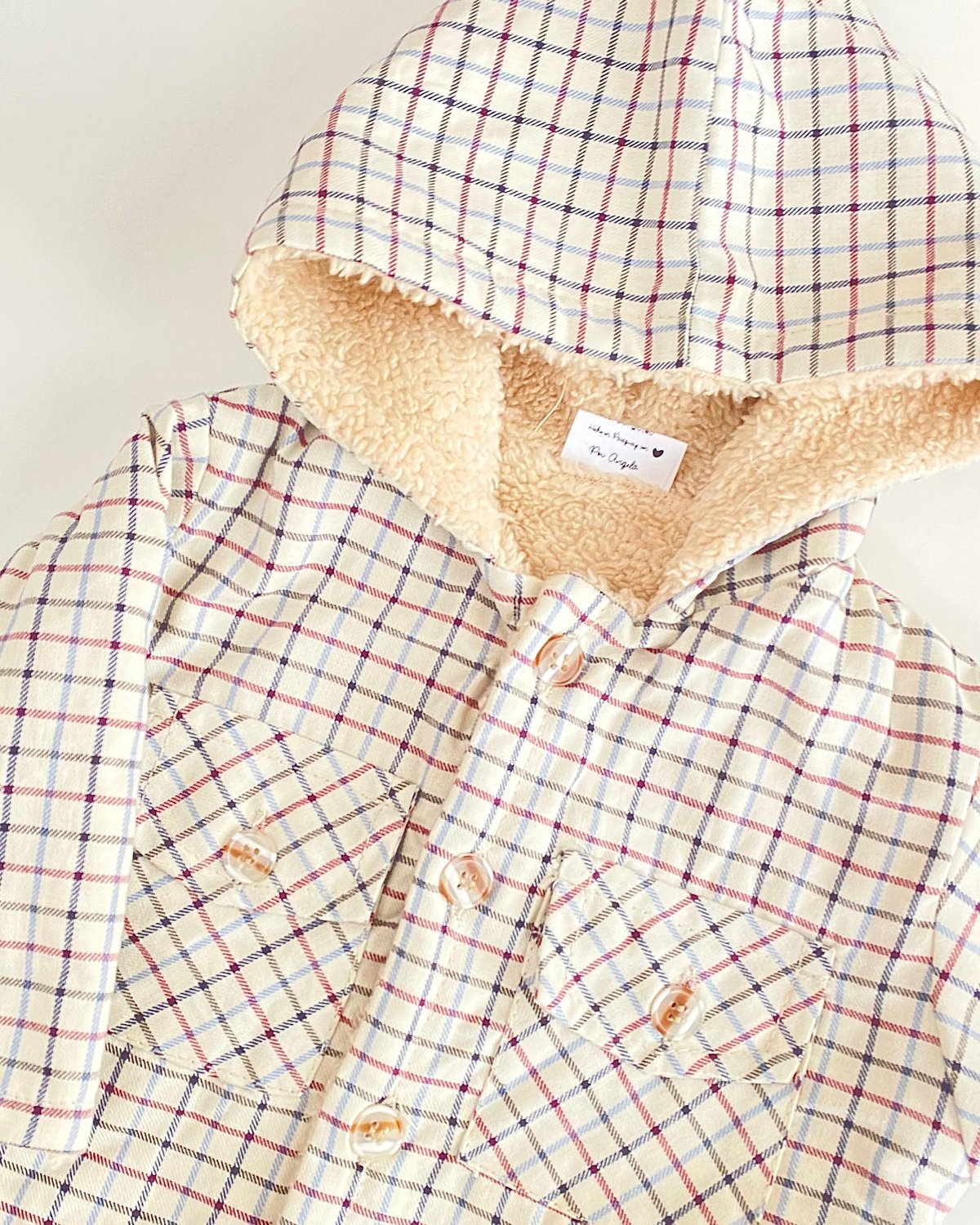 Camisaco SERRA NEGRA 546 - Beige cuadritos colores