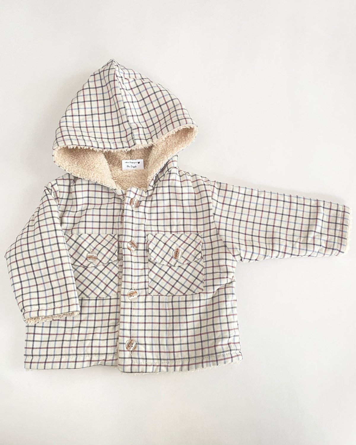 Camisaco SERRA NEGRA 546 - Beige cuadritos colores