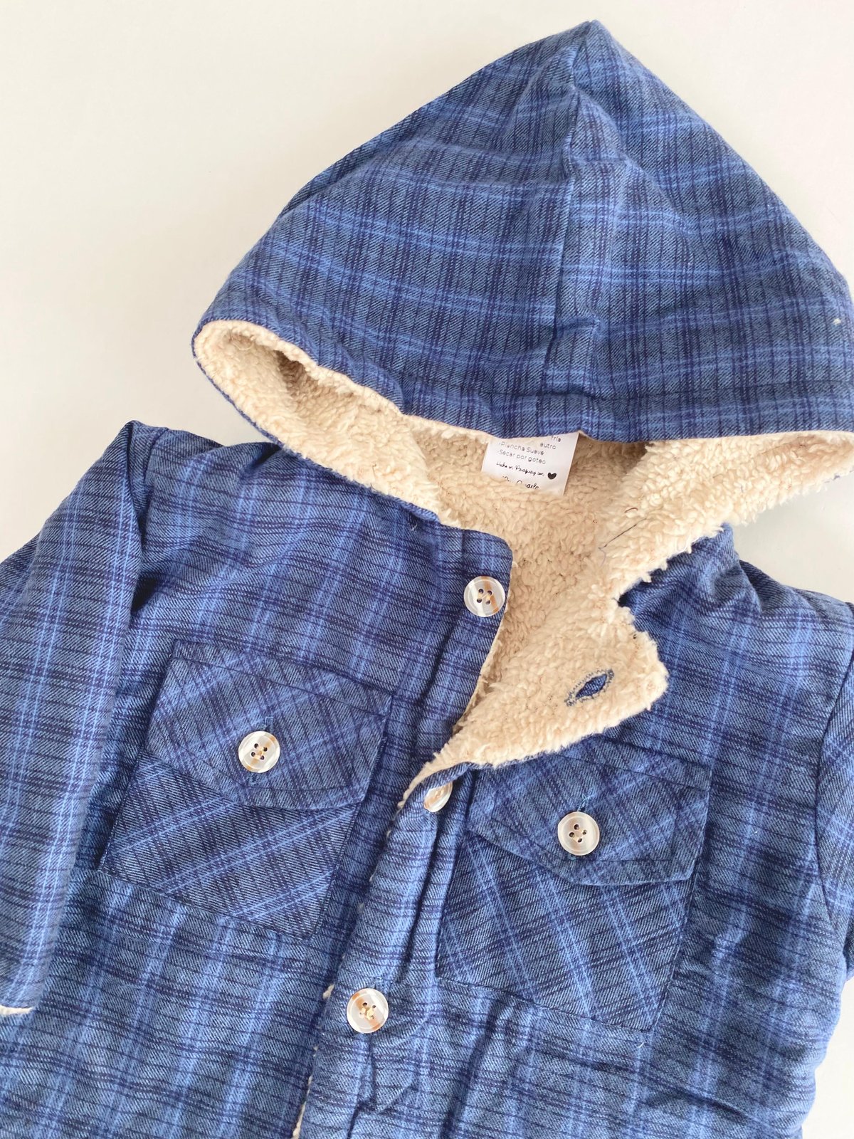 Camisaco SERRA NEGRA 546 - Azul a cuadritos celeste