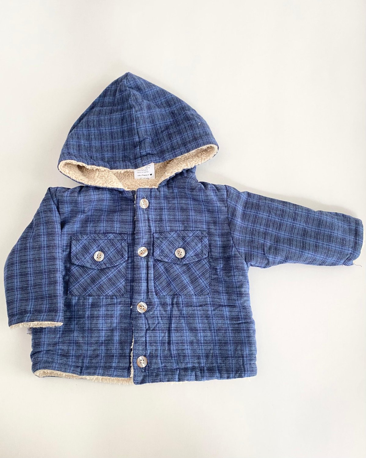 Camisaco SERRA NEGRA 546 - Azul a cuadritos celeste