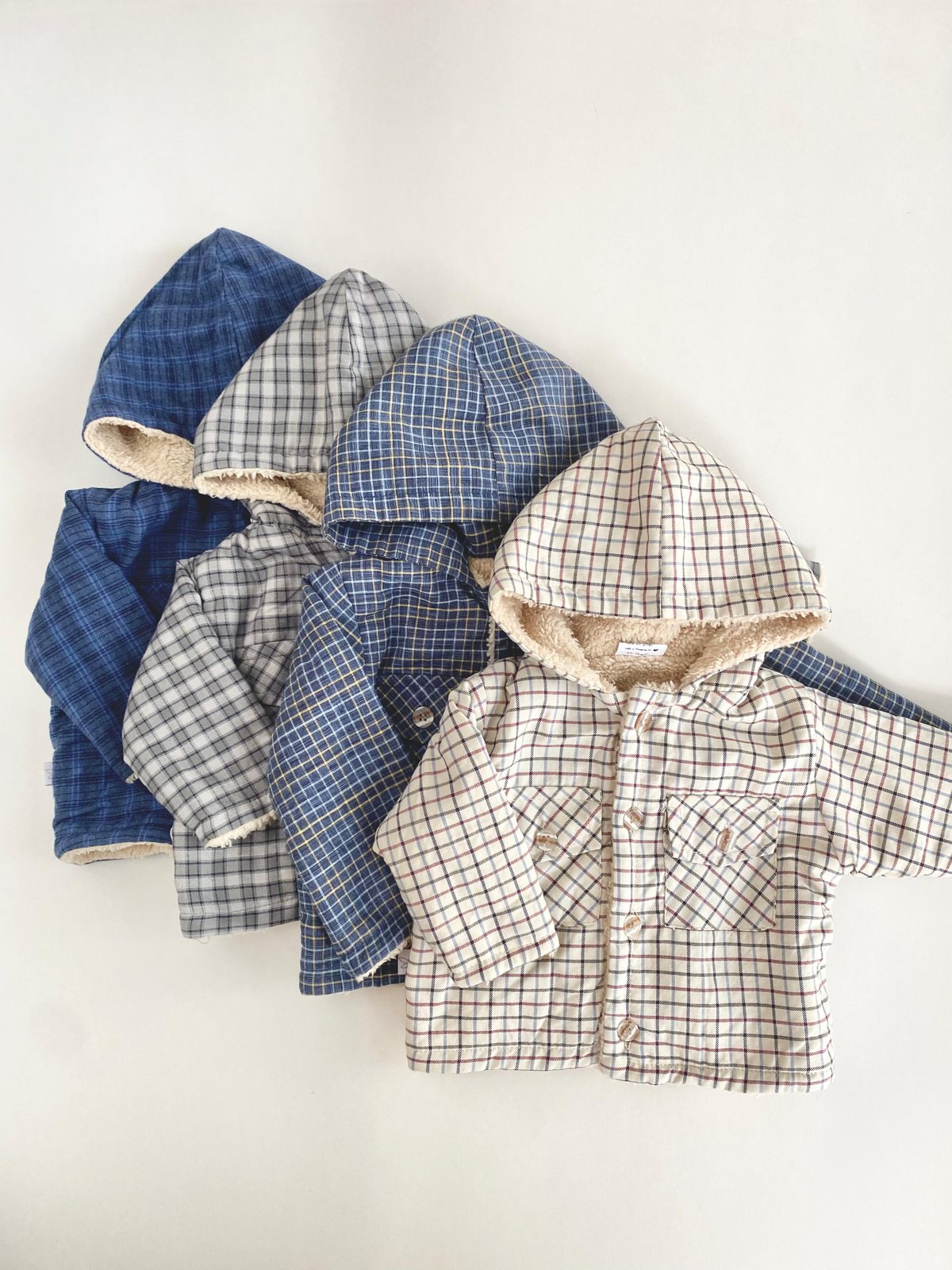 Camisaco SERRA NEGRA 546 - Azul a cuadritos beige