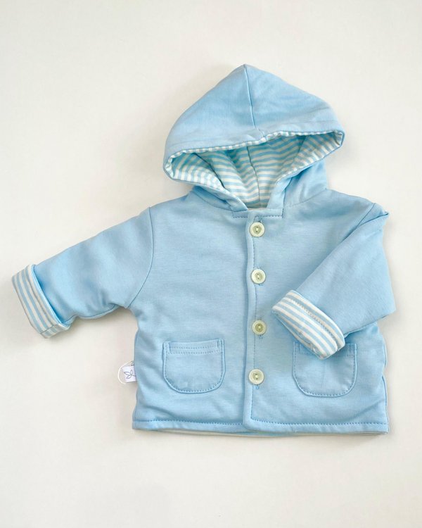 Campera BARILOCHE 1449 - Celeste a rayas