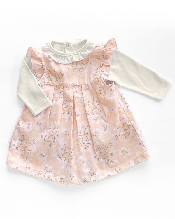 Vestido + Body EMILY 530 - Salmon con flores