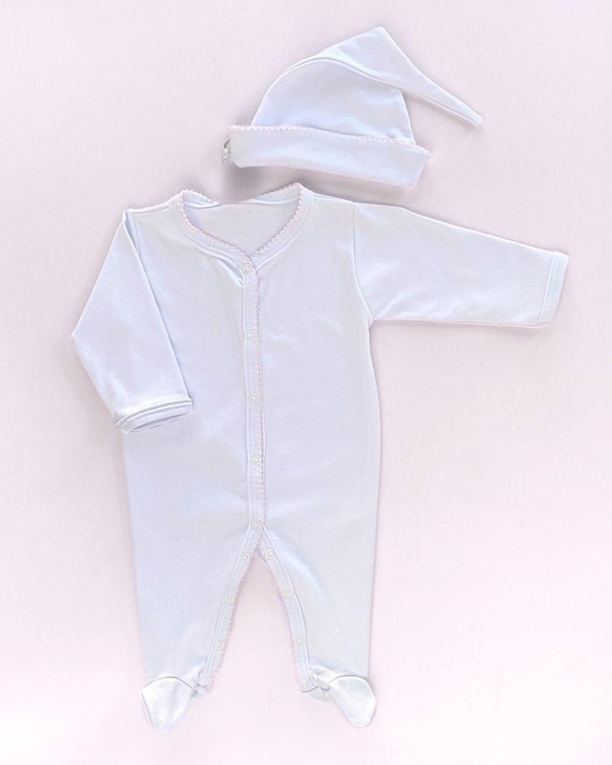 Osito MONTERREY 52 - Blanco con Rosado 