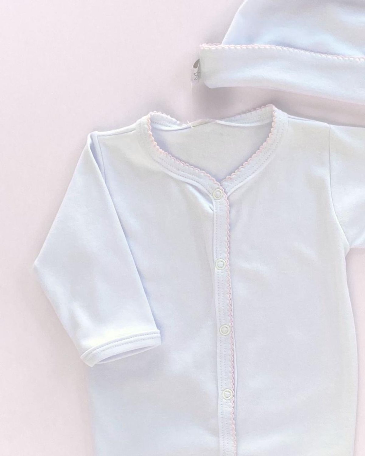 Osito MONTERREY 52 - Blanco con Rosado 