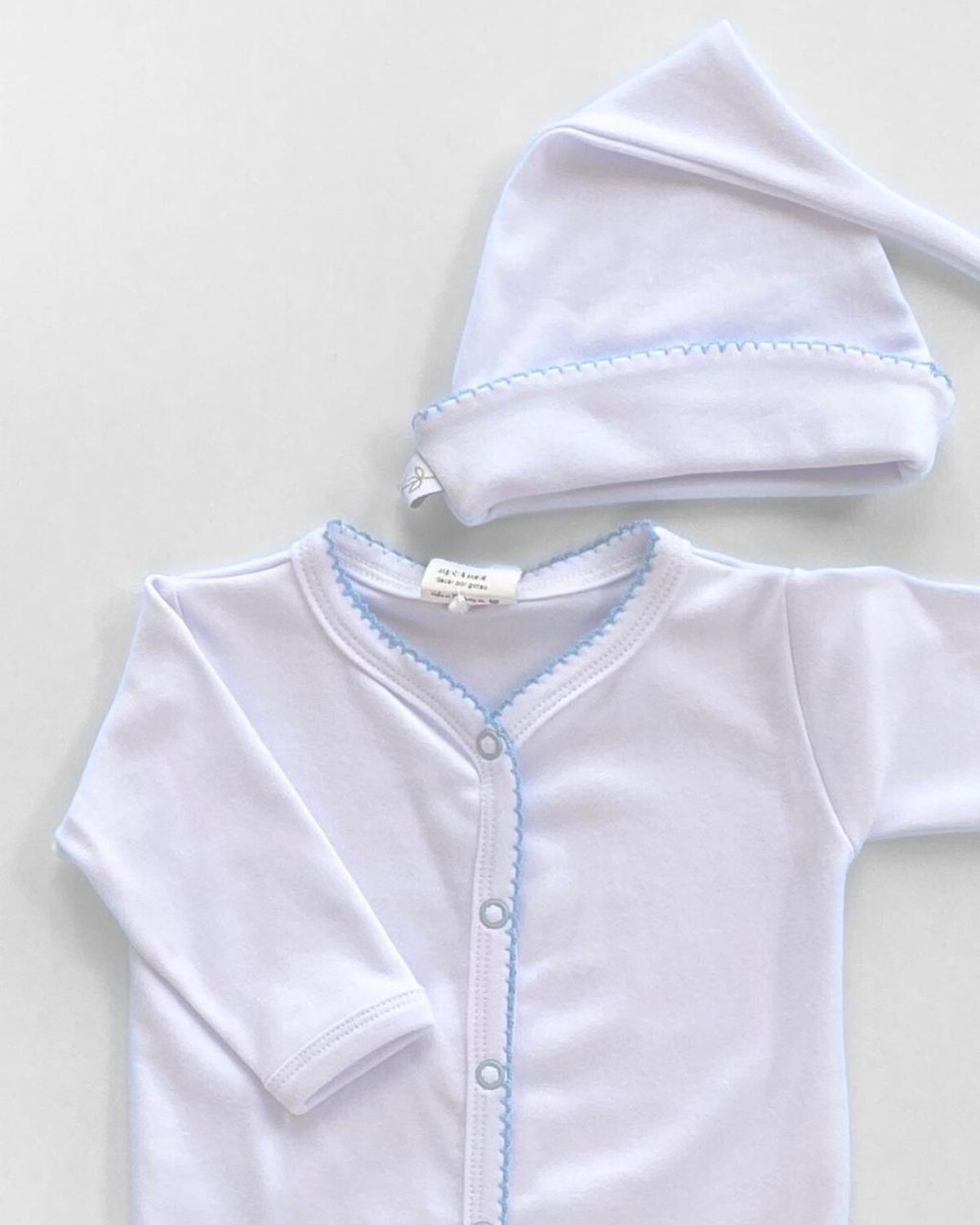 Osito MONTERREY 52- Blanco con celeste