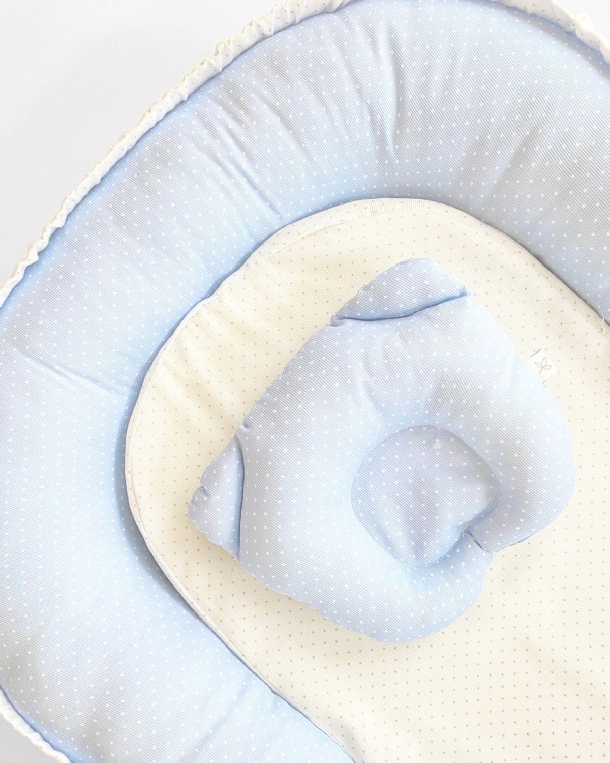 Nido Colecho MONTREAL 1454 - Celeste con motas 