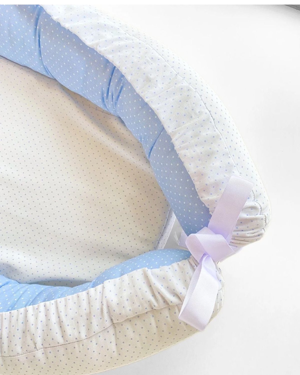 Nido Colecho MONTREAL 1454 - Celeste con motas 