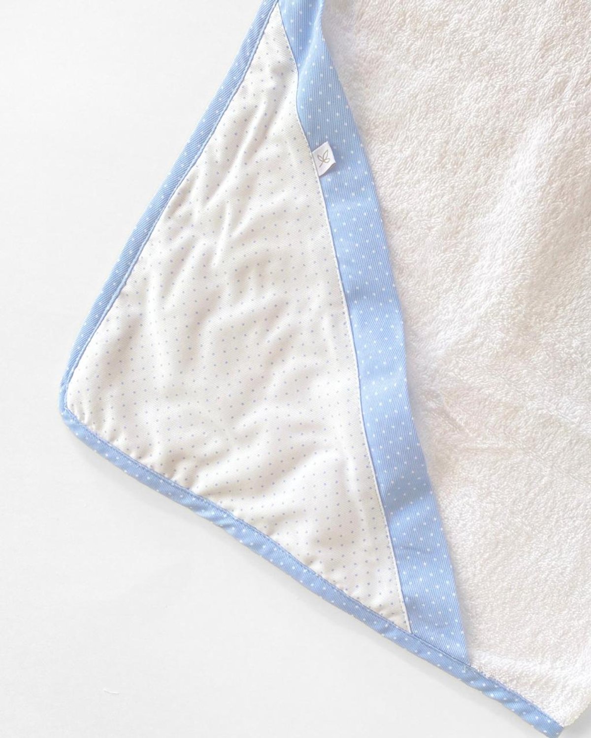 Toalla MURCIA 40 - Blanco Motitas Celeste