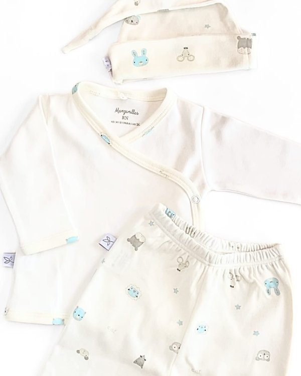 Conjunto MOSCÚ 325 - Tiza animalitos nene