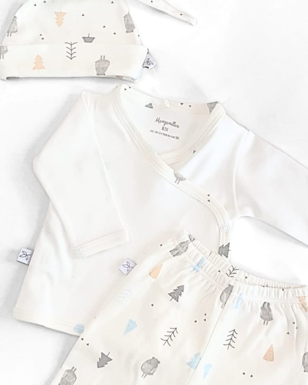 Conjunto MOSCÚ 325 - Ositos y arbolitos unisex