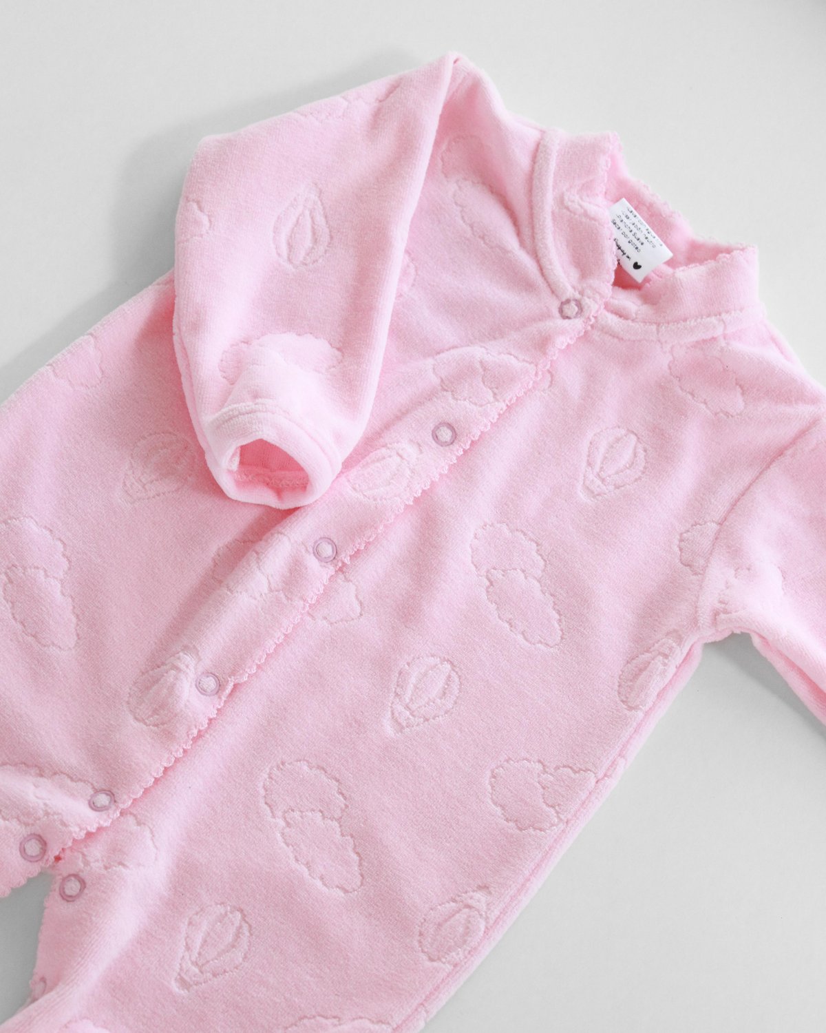 Osito LONDRES 490- ROSA GLOBOS Y NUBES 