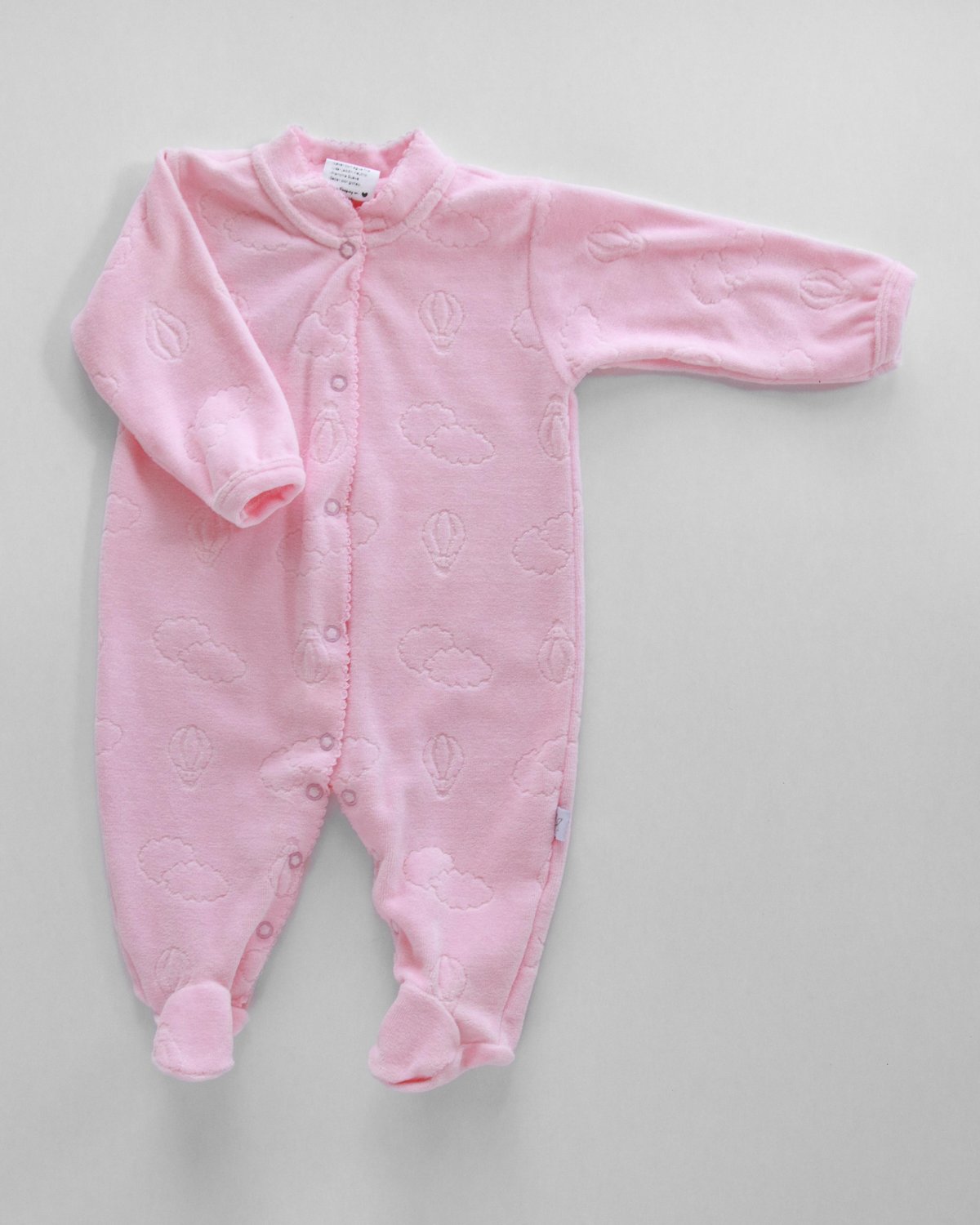 Osito LONDRES 490- ROSA GLOBOS Y NUBES 