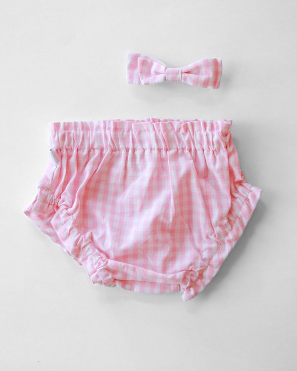 Bombachona c/ moño ALBERDI 561 - Rosa a Cuadros