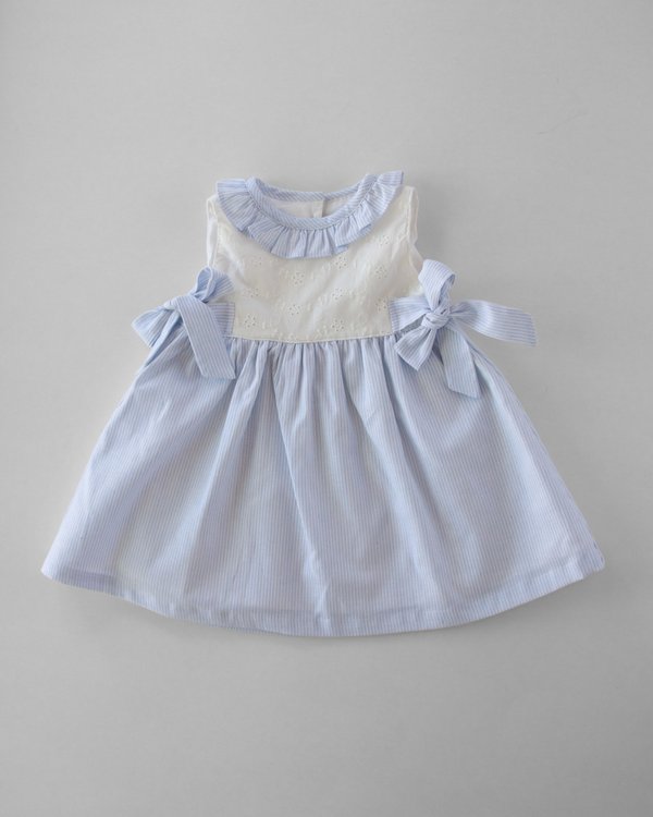 Vestido PIRAYU 581 - Celeste Rayas