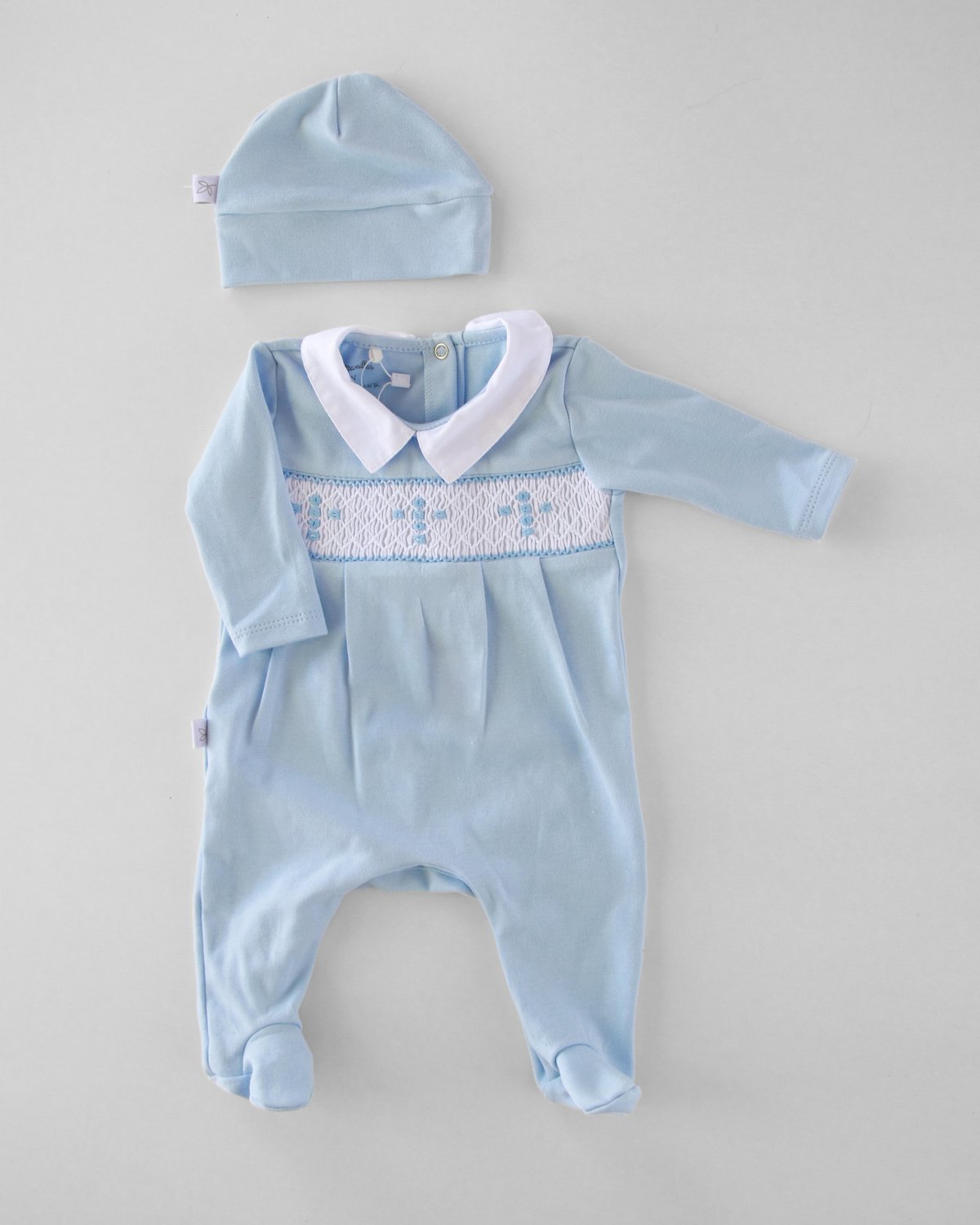 Osito Punto Smock AYALA 582 - Celeste