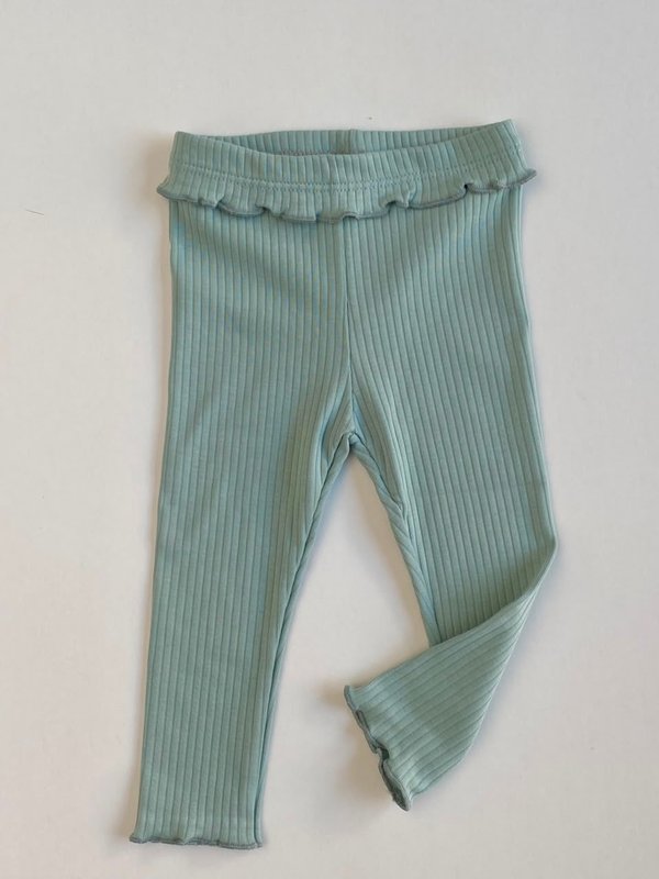 CALZA C/ BORDADO Y FESTON BIBI - Verde