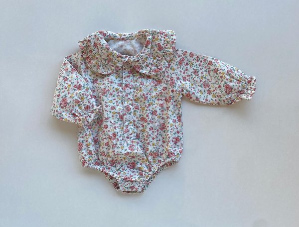 BABUCHONA M/L C/ VOLADOS AVRIL - Blanco Floreado