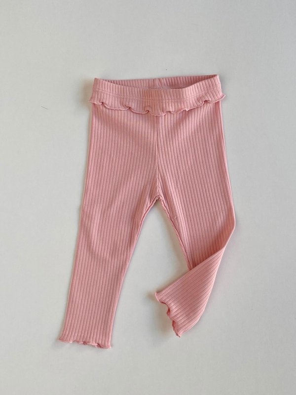 CALZA C/ BORDADO Y FESTON BIBI - Rosa