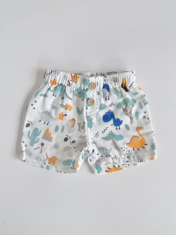 SHORT ESTAMP. C/ BOTONES DANTE - Dinosaurios varios colores