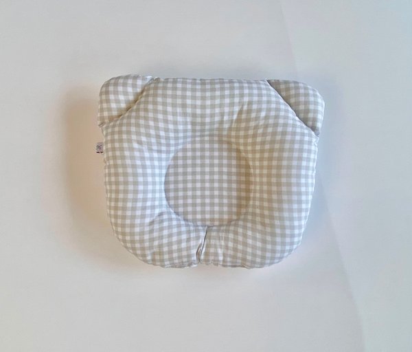 ALMOHADA CABECERA DALLAS - Beige cuadros