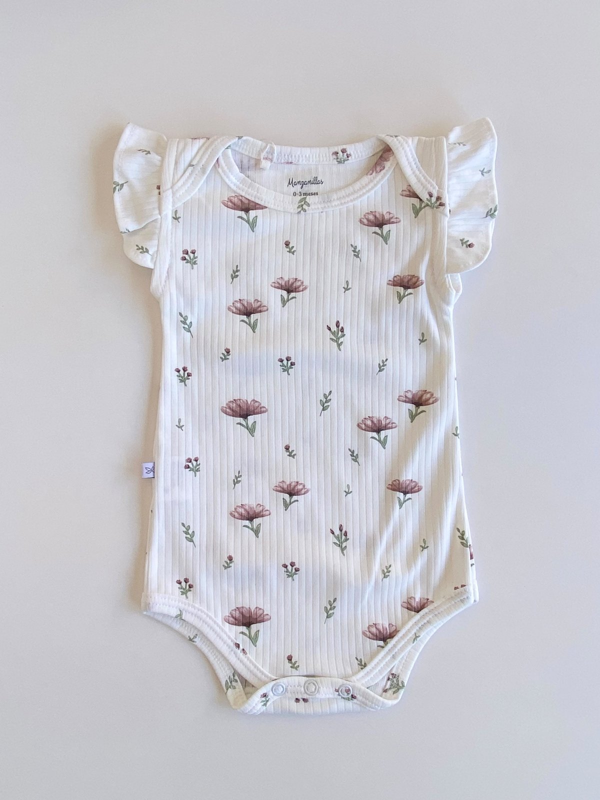 BODY CUELLO AM. C/ ALETAS EN LA MANGA VALENTINA -  Floral - 2