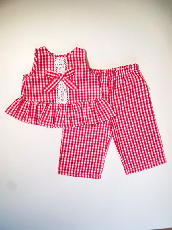 Conjunto AITANA - Rojo Rayas 