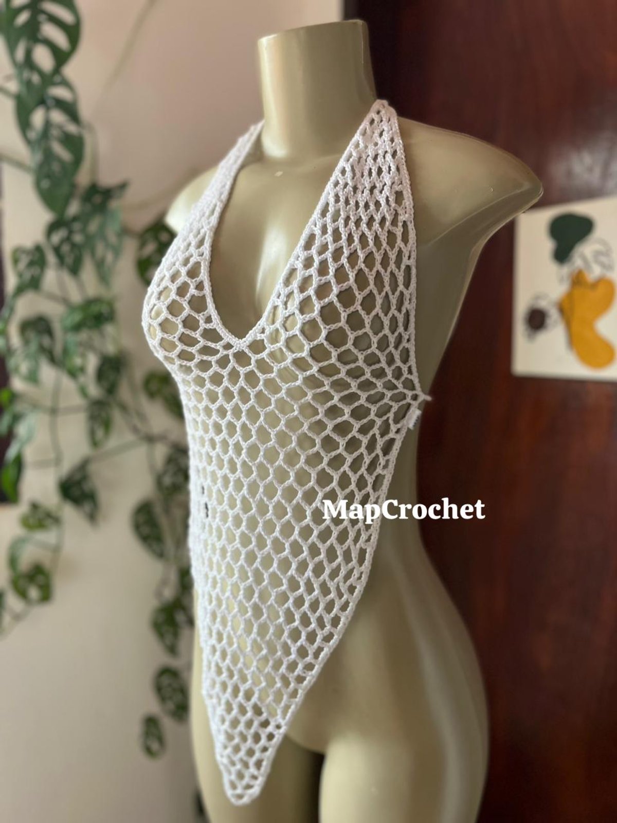Top white net - 2
