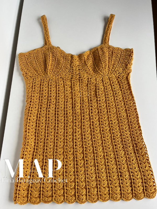 Vestido Sirena Dorada. 